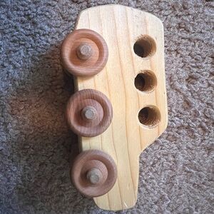 Wooden Toy Car with Natural Finish